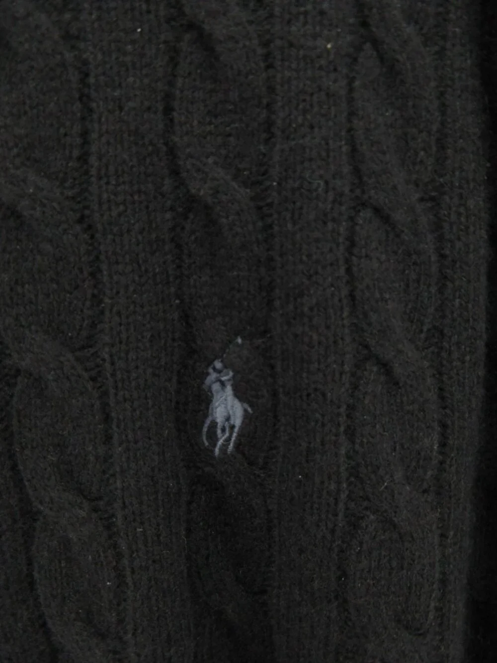 Polo Ralph Lauren Sweater 3XB Wool Cashmere Cable Knit Pony Crewneck